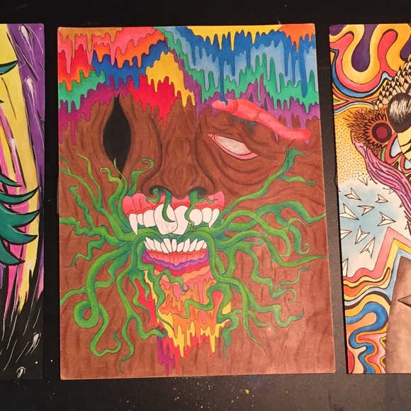 Psychedelic sap painting - Picture 1 of 3